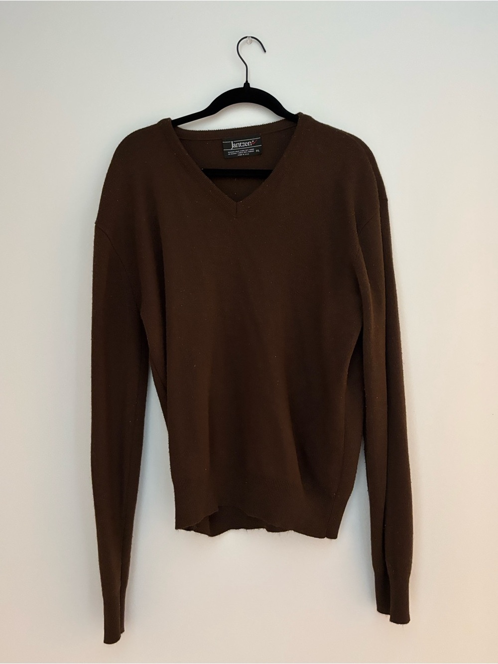 Vintage Jantzen Brown V-Neck Sweater